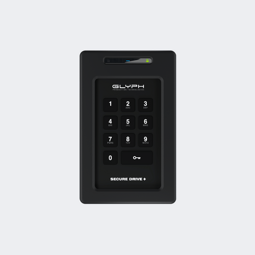 American Recorder Technologies Glyph SecureDrive+ Encrypted Drive with Keypad