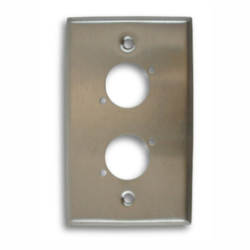 American Recorder Technologies Single Gang, Dual Position Stainless Steel Wall Plate