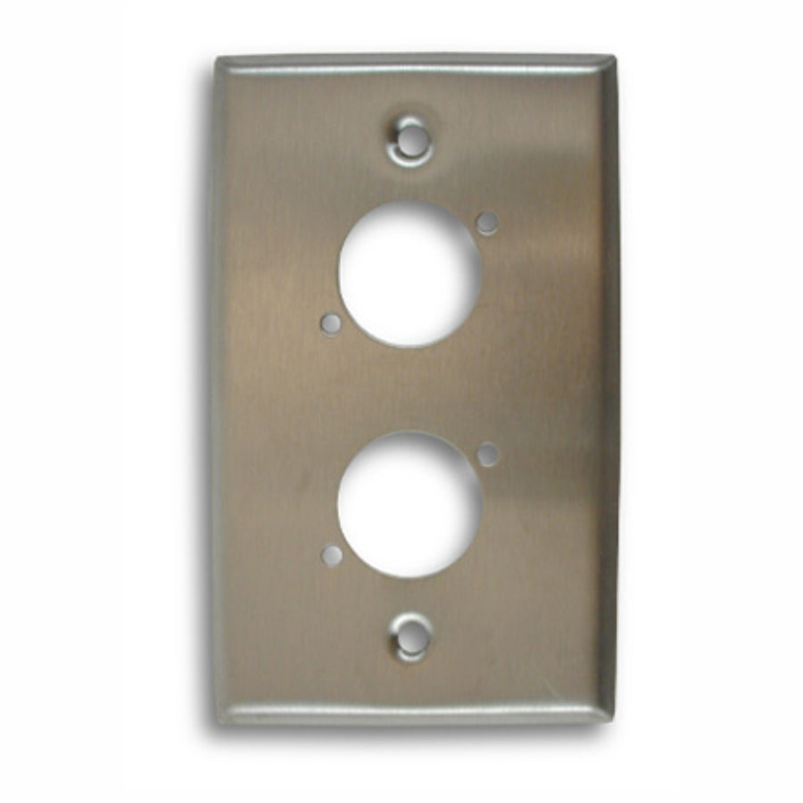 American Recorder Technologies Single Gang, Dual Position Stainless Steel Wall Plate