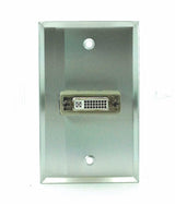 American Recorder Technologies Single Gang DVI-D Stainless Steel Wall Plate, view 2