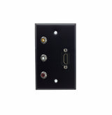 American Recorder Technologies Single Gang HDMI + 3 RCA Stainless Steel Wall Plate, view 2