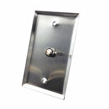 American Recorder Technologies AMERICAN RECORDER Single Gang, Stainless Steel Wall Plate with BNC Female, view 3