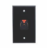 American Recorder Technologies Single Gang Stainless Steel Wall Plates with Single TRS Plug, view 2
