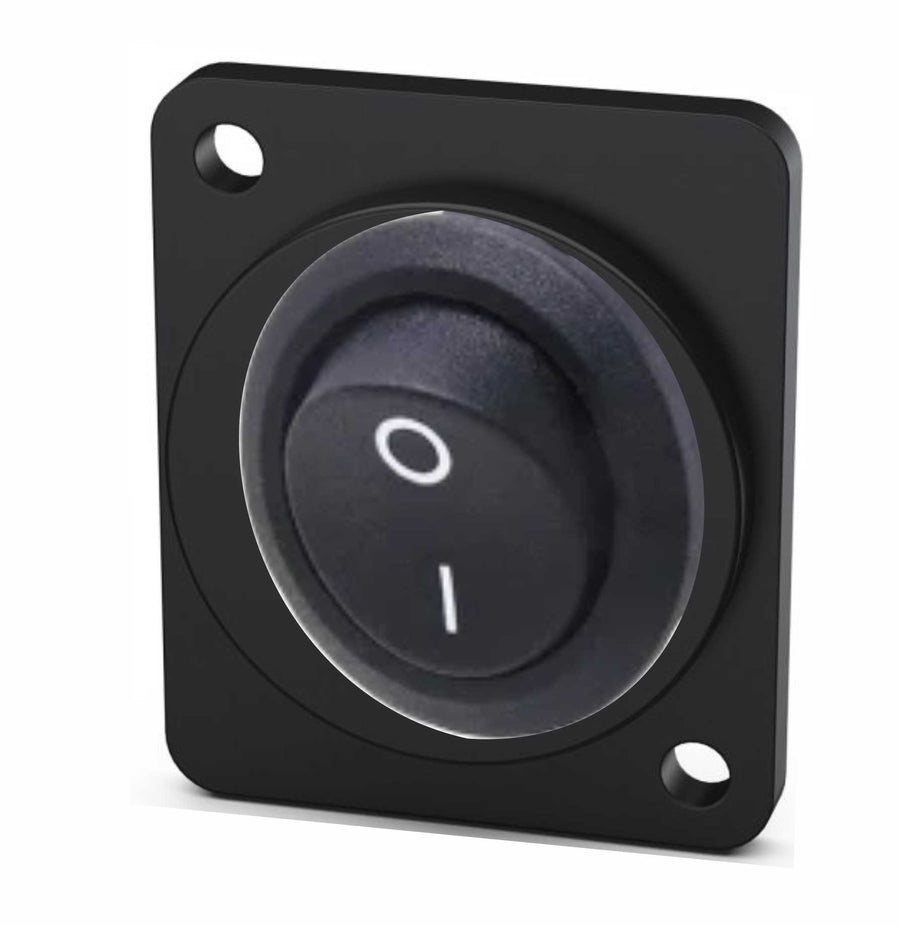 American Recorder Technologies AMERICAN RECORDER SPST Rocker Switch D Type Panel Mount