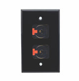 American Recorder Technologies Single Gang Stainless Steel Wall Plate with Dual TRS Female, view 2