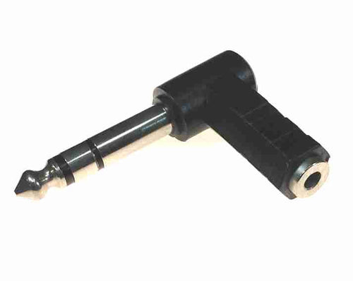 American Recorder Technologies 1/4" TRS (male) to 3.5mm (female) Right Angle Audio Adapter