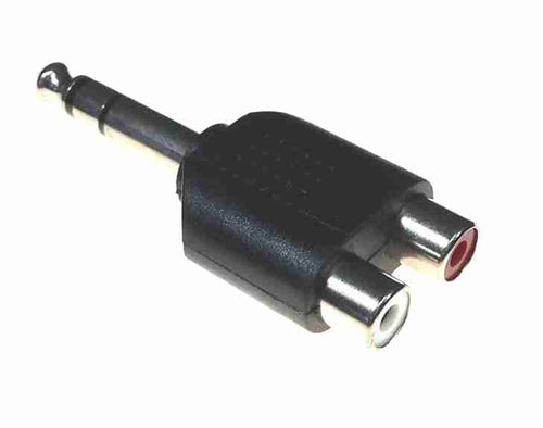 American Recorder Technologies AMERICAN RECORDER 1/4" TRS (male) to dual RCA (female) Audio Adapter