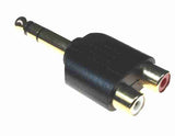 American Recorder Technologies AMERICAN RECORDER 1/4" TRS (male) to dual RCA (female) Audio Adapter, view 2