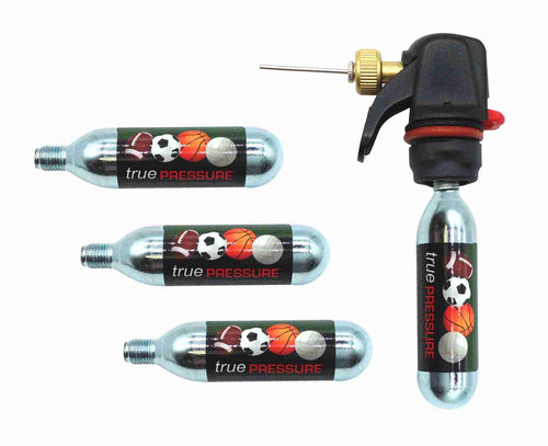 American Recorder Technologies True Pressure Basic Sports Ball Inflation Pump Kit with Nitrogen/Argon blend gas