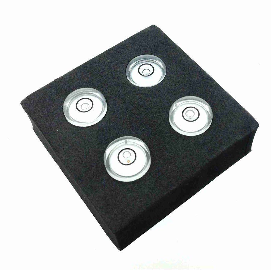 American Recorder Technologies Turntable Precision Mini Bubble Levels - Set of 4