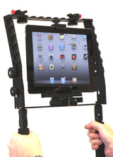 American Recorder Technologies SMART BRACKET Machined Aluminum Tablet Mount with dual 1/4"-20 thread holes, view 2
