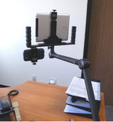 American Recorder Technologies SMART BRACKET Machined Aluminum Tablet Mount with dual 1/4"-20 thread holes, view 5