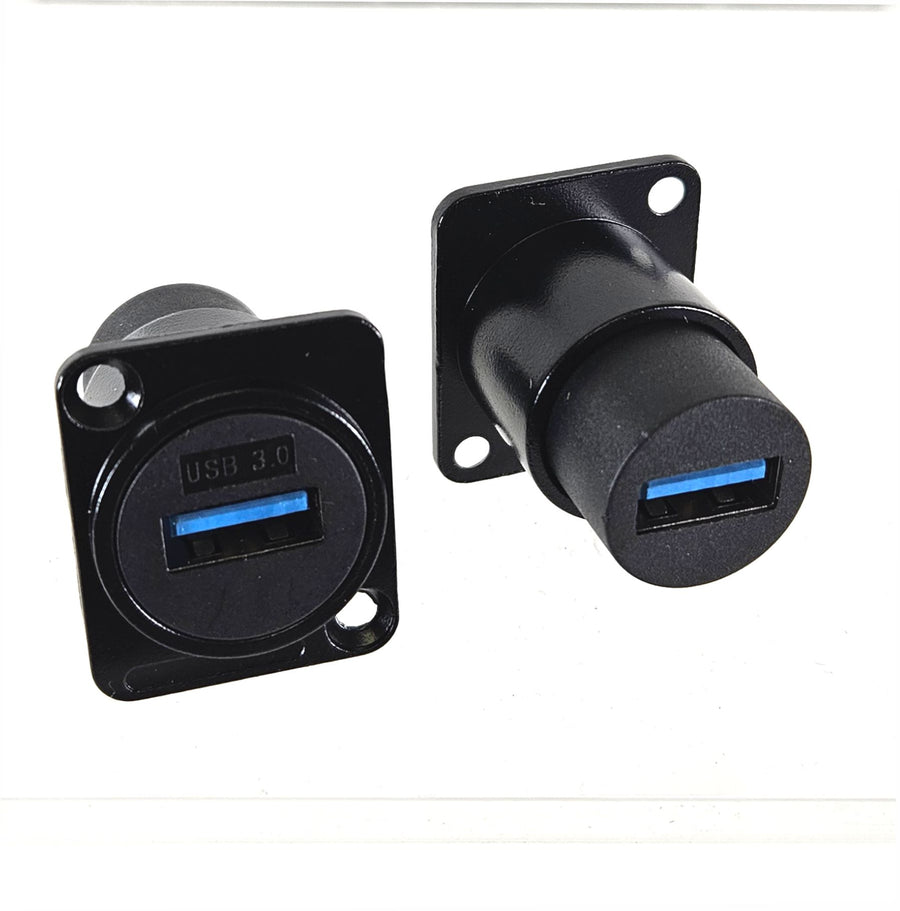 American Recorder Technologies AMERICAN RECORDER Pass Through USB 3.0 D Type Chassis Panel Mount