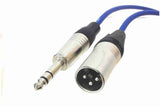 American Recorder Technologies XLR Quad Microphone Cable with XLR Male to 1/4" TRS Male Connectors, view 2