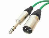 American Recorder Technologies XLR Quad Microphone Cable with XLR Male to 1/4" TRS Male Connectors, view 3