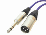 American Recorder Technologies XLR Quad Microphone Cable with XLR Male to 1/4" TRS Male Connectors, view 6