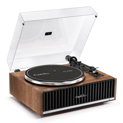 AngelsHorn Angels Horn AH X200 Turntable Hi-Fi System with Built-in Speakers & Bluetooth