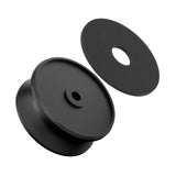 AngelsHorn Angels Horn  HiFi Vinyl Record Weight Stabilizer High Mass 303 gram Aluminum LP Disc Turntable Accessory with Oxide plating layer and  Protective Leather Pad for Vibration Damping, view 3
