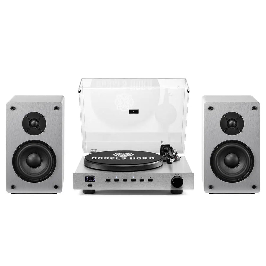 AngelsHorn Angels Horn Phantom Turntable | Hi-Fi Bluetooth Belt Drive Vinyl Record Player