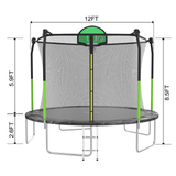 Aotob 12ft In-Net Round Trampoline, view 2