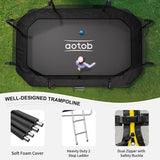 Aotob Rectangle Trampoline With Enclosure, view 3