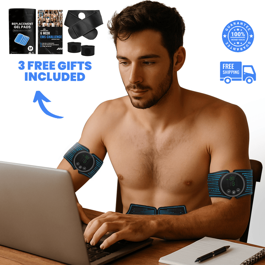 APE BORN NextGen EMS Muscle Transformation Kit - Build Ab & Muscle Strength While Working
