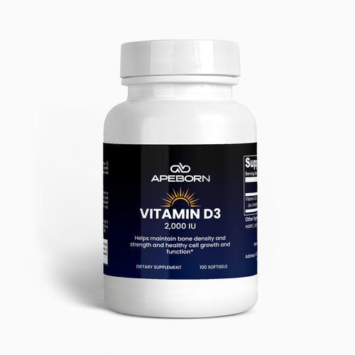 APE BORN Vitamin D3 2,000 IU – Softgel Supplement