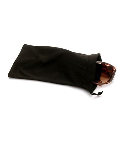 Apparel Candy BLACK SUNGLASS POUCHES WITH DRAWSTRING - Pack of 24
