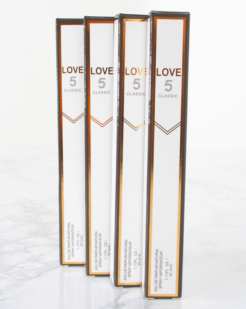 Apparel Candy Classic Love 5 Women Travel Size - Pack of 4
