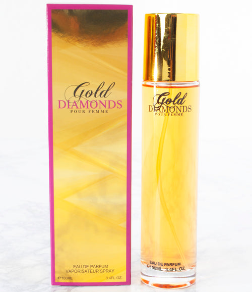 Apparel Candy Gold Diamonds Women’s Perfume - Pack of 4