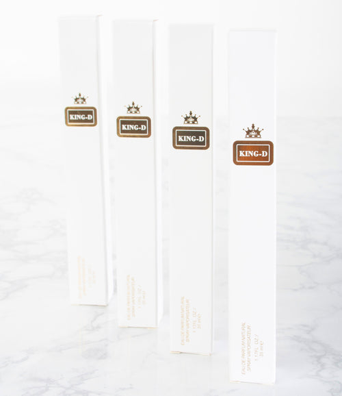 Apparel Candy King-D Men White Travel Size - Pack Of 4