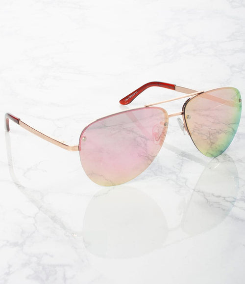 Apparel Candy Aviator Sunglasses - M2100RRV/PK- Pack of 12 ($45 per Dozen)