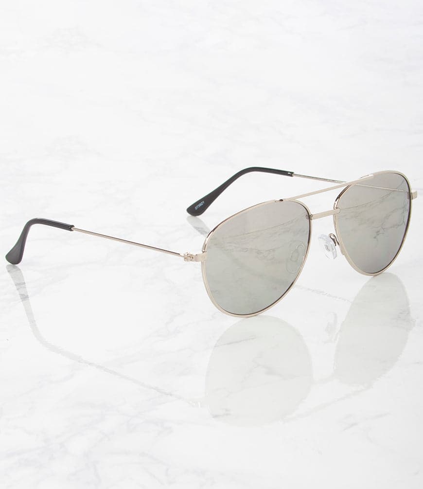 Apparel Candy Aviator Sunglasses - M6256M/PM/SIL - Pack of 12 ($36 per Dozen)