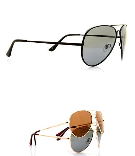 Apparel Candy M6257MPOL - Polarized Aviator Sunglasses - Pack of 12