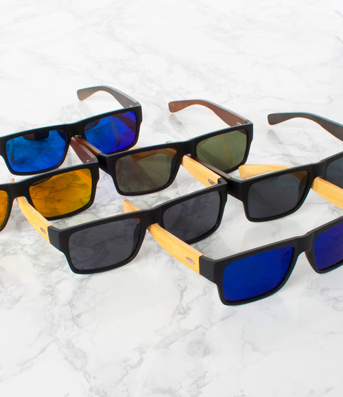 Apparel Candy Wholesale Men's Sunglasses - P3073SD/RV/WD - Pack of 12