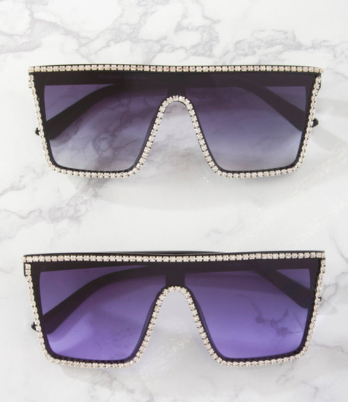 Apparel Candy Wholesale Rhinestone Sunglasses - RS1066AP - Pack of 12