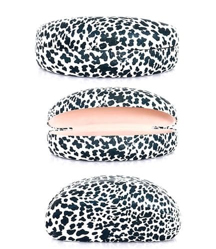 Apparel Candy SUNGLASS CASES WHITE LEOPARD PRINT 12 - Pack of 12