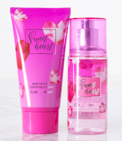 Apparel Candy SWEET HEART BODY LOTION & BODY SPRAY SET - Pack Of 4