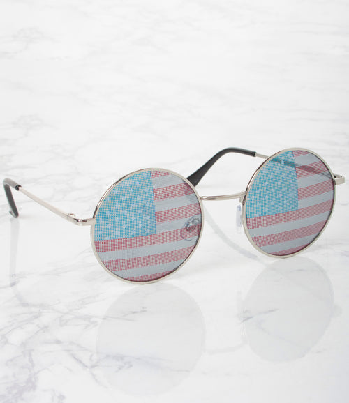 Apparel Candy Wholesale Americana Round Sunglasses - M22379AP/FG- Pack of 12