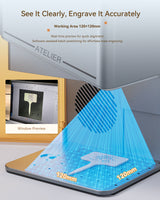 AtomStack Atelier AI Diode Laser Engraver with Built-in Camera, view 5