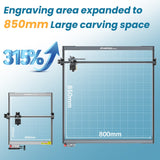 AtomStack E85 Expansion Kit: Enhance Your Laser Engraving Area to 850*800mm, view 5