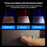AtomStack Kraft Dual-laser Engraver 20W Diode + 1.2W IR (CA), view 4