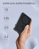 AUKEY MagFusion 10000 10000mAh Magnetic Wireless Charging Power Bank PB-MS02, view 3