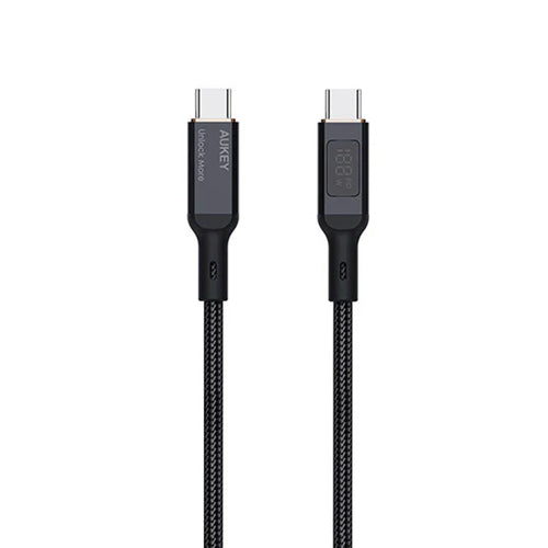 AUKEY CB-MCC101 | 100W 1m USB-C to USB-C LCD Cable