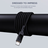 AUKEY CB-MCC101 | 100W 1m USB-C to USB-C LCD Cable, view 2