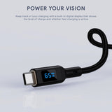 AUKEY CB-MCC101 | 100W 1m USB-C to USB-C LCD Cable, view 5