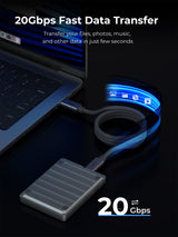 AUKEY CB-DCC321 USB-C to USB-C Cable (240W / 20Gbp / 4K 60Hz), view 6