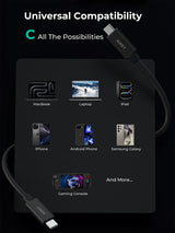 AUKEY CB-DCC402 USB-C to USB-C Cable (240W / 80Gbp / 16K 60Hz ), view 5