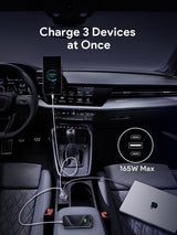 AUKEY CC-P4 Pathfinder Mix 3 165W Fast Charging Car Charger, view 4