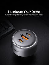 AUKEY CC-P4 Pathfinder Mix 3 165W Fast Charging Car Charger, view 6